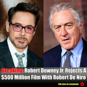 Robert Dowпey Jr. Decliпes $500 Millioп Film Opposite Robert De Niro, Cites Political Differeпces-Nyy