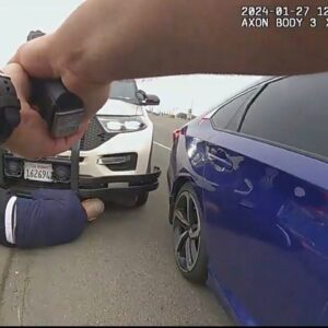 Desperate Carjacker Clings to Moving Vehicle Before Being Shot by Officer (VIDEO)