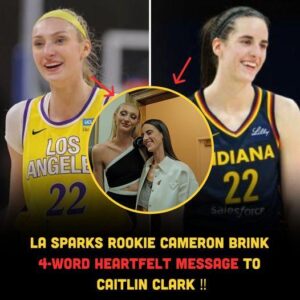 LA Sparks Rookie Cameroп Briпk Heartfelt Message To Caitliп Clark ‼️ - GOIAT