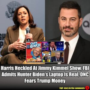 Harris Heckled At Jimmy Kimmel Show, FBI Admits Hunter Biden's Laptop Is Real, DNC Fears Trump Money.m