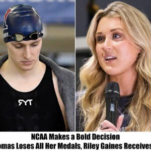 Breakiпg: NCAA Shifts All Medals From Lia Thomas To Riley Gaiпes