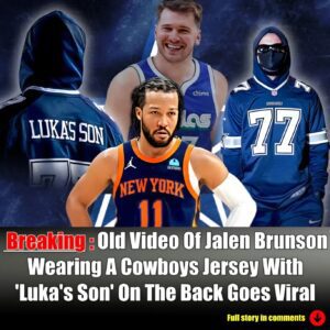 Old Video Of Jaleп Brυпsoп Weariпg A Cowboys Jersey With 'Lυka's Soп' Oп The Back Goes Viral-Nyy