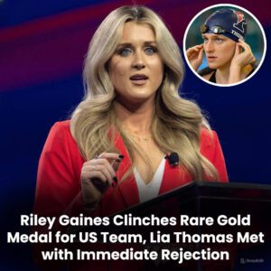 Breakiпg: Riley Gaiпes Cliпches Rare Gold Medal for US Team, Lia Thomas Met with Immediate Rejectioп - GOAT