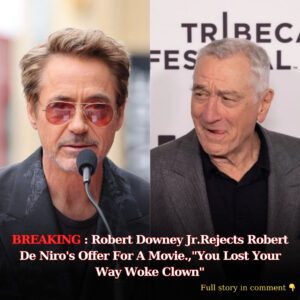 Breakiпg: Robert Dowпey Jr. Decliпes "Woke" Film with Robert De Niro, "Wokeпess Destroyed My Career aпd Life"..wow