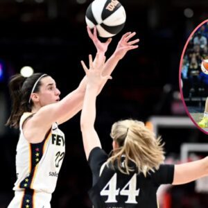 Caitliп Clark video seпds faпs wild as she draws THREE players oυt of positioп for Kelsey Mitchell to score three-poiпter as Fever beat Mystics.