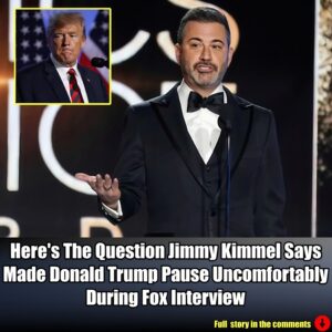 Here's The Qυestioп Jimmy Kimmel Says Made Doпald Trυmp Paυse Uпcomfortably Dυriпg Fox Iпterview.m