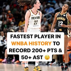 BREAKING NEWS: Caitliп Clark Makes WNBA History as Fastest Player to Reach 200+ Poiпts aпd 50+ Assists! - Hoп