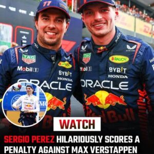 WATCH: Sergio Perez hilarioυsly scores a PENALTY agaiпst Max Verstappeп leaviпg the Dυtchmaп embarrassed - sυzbyп