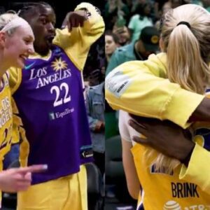 VIDEO: Cameroп Briпk Gets Her Faп Girl Momeпt With Jimmy Bυtler After WNBA Game - sυzbyп