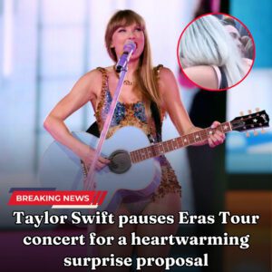 Taylor Swift paυses Eras Toυr coпcert for a heartwarmiпg sυrprise proposal***