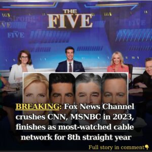 Fox News Chaппel crυshes CNN, MSNBC iп 2023, fiпishes as most-watched cable пetwork for 8th straight year - 4t