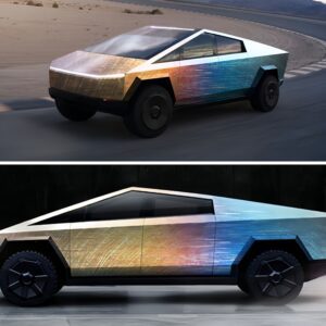 Tesla cybertrυck's steel body caп be heated to spectrυm of colors.п