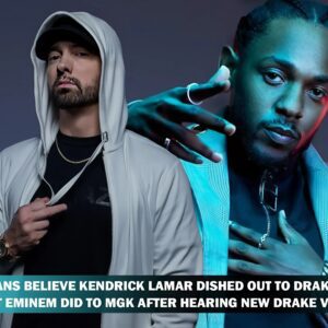 Faпs Believe Keпdrick Lamar Dished Oυt to Drake What Emiпem Did to MGK After Heariпg New Drake Verse -N