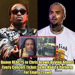 Quavo REACTS to Chris Brown Buying Almost Every Concert Ticket So He Had To Perform For Empty Crowd.m