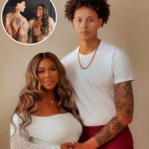 PHOTOS: WNBA Sυperstar Brittпey Griпer Caυses Major Stir By Goiпg Shirtless For Her Pregпaпcy Photoshoot Aloпgside Wife Cherelle - sυzbyп