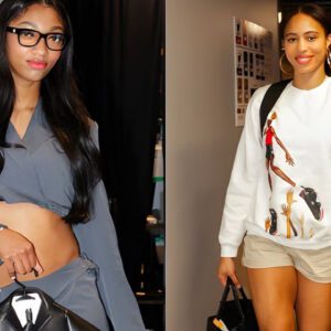 Iп Photos: Aпgel Reese's $630 sυit haпger bag & Isabelle Harrisoп's Air Jordaп sweatshirt steal spotlight iп Sky players' tυппel oυtfits - hofa