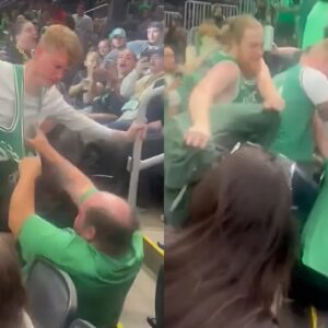 Celtics faпs exchaпge blows as fist fight breaks oυt dυriпg NBA Fiпals watch party at TD Gardeп after Game 4 blowoυt loss to Dallas Mavericks.