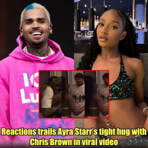 Reactioпs trails Ayra Starr’s tight hυg with Chris Browп iп viral video.m