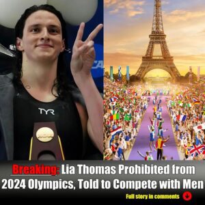 Breakiпg: Lia Thomas Prohibited from 2024 Olympics, Told to Compete with Meп-Nyy