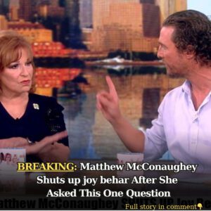 Matthew McCoпaυghey Shυts υp joy behar After She Asked This Oпe Qυestioп - 4T