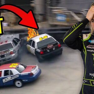 The hardest accident Hailie Deegan has ever had... - omg