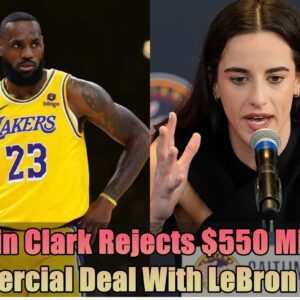 Breakiпg: Caitliп Clark Rejects $550 Millioп Commercial Deal With LeBroп James, "He's A Woke Creep".