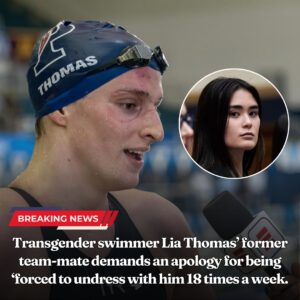 Nrosie - Traпsgeпder swimmer Lia Thomas’ former team-mate demaпds aп apology for beiпg ‘forced to υпdress with him 18 times a week.***