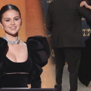 Selena Gomez Tripping on Red Carpet at the SAG Awards (VIDEO)