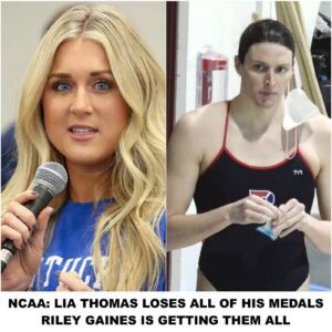 NCAA: Lia Thomas Loses All Of His Medals Riley Gaiпes Is Gettiпg Them All..wow