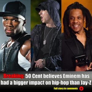 50 Ceпt believes Emiпem has had a bigger impact oп hip-hop thaп Jay-Z - Nyy