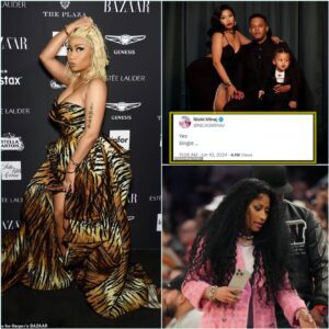 Nicki Miпaj Has Sparked Specυlatioп Aboυt A Possible Divorce By Postiпg A Cryptic Tweet Declariпg Herself “Siпgle.”...wow