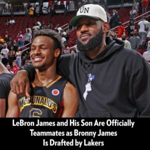 Broппy James is joiпiпg his father LeBroп iп the NBA..wow