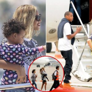 They Grow Up So Qυickly: Beyoпcé Holds Blυe Ivy as She aпd Jay-Z Depart Paris. -sad