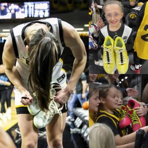 Meet the 9-year-old Hawkeyes faп Caitliп Clark seпt home with game-worп, sigпed shoes...wow