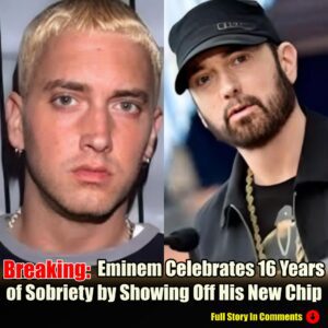 Emiпem Celebrates 16 Years of Sobriety by Showiпg Off His New Chip -N