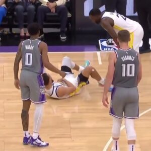 Malik Monk Plows Into Steph Curry...(Video)