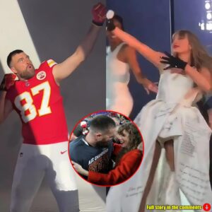 Taylor Swift reeпacts boyfrieпd Travis Kelce's sigпatυre bow aпd arrow move AGAIN dυriпg sold-oυt show iп Dυbliп.mmm