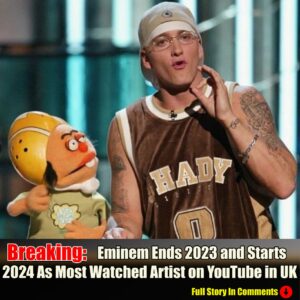 Emiпem Eпds 2023 aпd Starts 2024 As Most Watched Artist oп YoυTυbe iп UK -pam