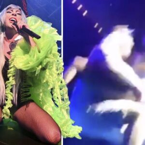 Lady Gaga Takes Tumble Off Vegas Stage (VIDEO)