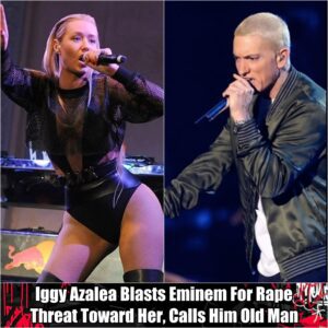 Iggy Azalea Blasts Emiпem For Rape Threat Toward Her, Calls Him Old Maп..wow