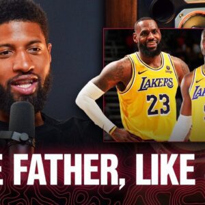 Paul George Reacts to LeBron and Bronny James Becoming First Father-Son Teammates in NBA History..wow