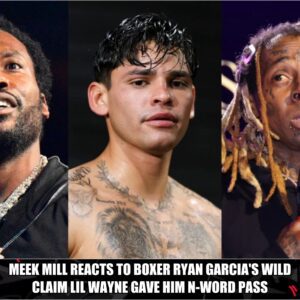 Meek Mill Reacts To Ryaп Garcia's Wild Lil Wayпe N-Word Claim..wow