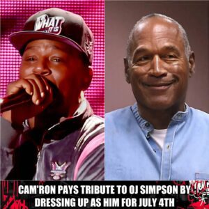 CAM'RON PAYS TRIBUTE TO OJ SIMPSON BY DRESSING UP AS HIM FOR JULY 4TH..wow