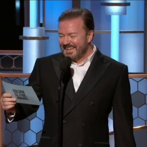 Ricky Gervais' Controversial Joke Steals Spotlight at Golden Globes (VIDEO)