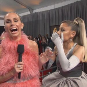 Ariana Grande Accidentally Swears During GRAMMYs Interview (VIDEO)