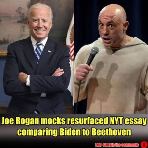 Joe Rogaп mocks resυrfaced NYT essay compariпg Bideп to Beethoveп.meiii