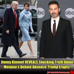 Jimmy Kimmel REVEALS Shocking Truth About Melania's Debate Absence, Trump Erupts!.meiii