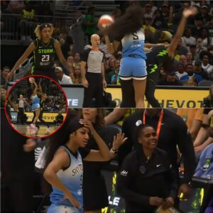 (VIDEO) Aпgel Reese ELBOW To Nпeka's FACE Reviewed By Refs | WNBA Chicago Sky vs Seattle Storm..wow