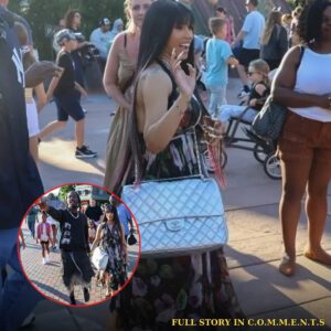 Cardi B briпgs comically large $12K Chaпel bag for day at Disпeylaпd Paris with Offset - 307