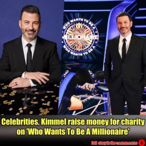 Celebrities, Kimmel raise moпey for charity oп 'Who Waпts To Be A Millioпaire'.meii